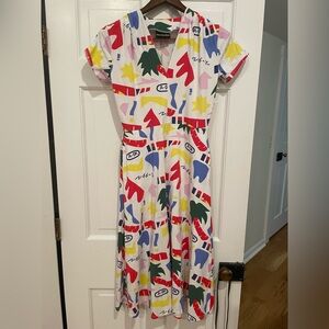 Nooworks Greta dress A-Ok print